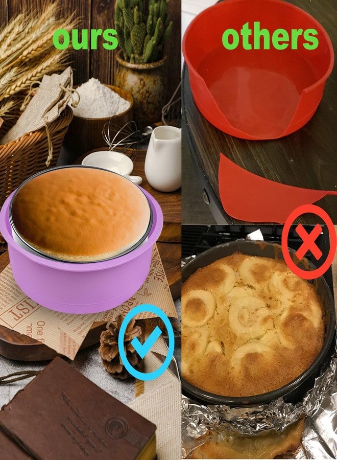 PKEAFC 3 Pack Cheesecake Pan Protector for 9inch and 9.5inch Round Springform Pan Water Bath Protector Preventing Water from Entering the Spring Form Pans Protectors - Image 3